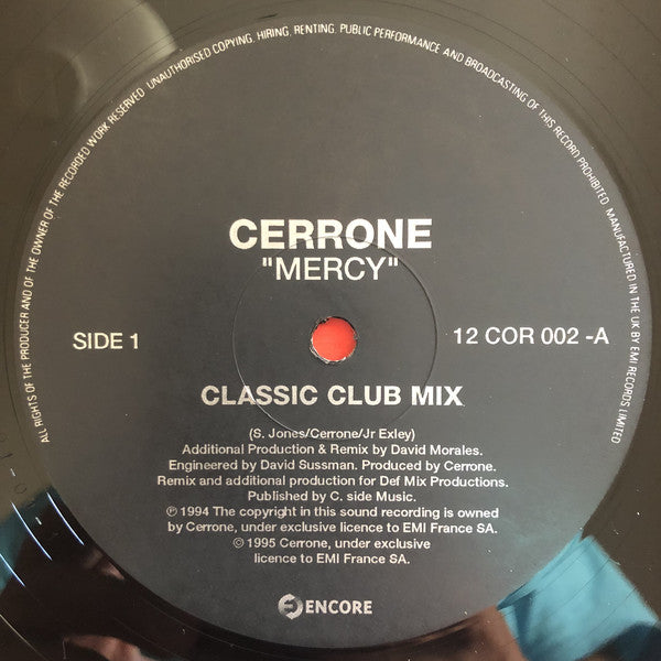 Cerrone : Mercy (12")