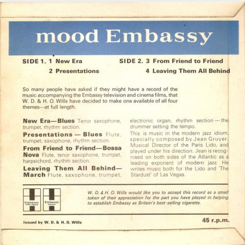 Jean Gruyer : Mood Embassy (7", EP)