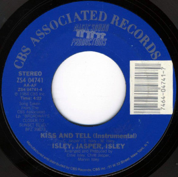 Isley Jasper Isley : Kiss And Tell (7", Styrene)