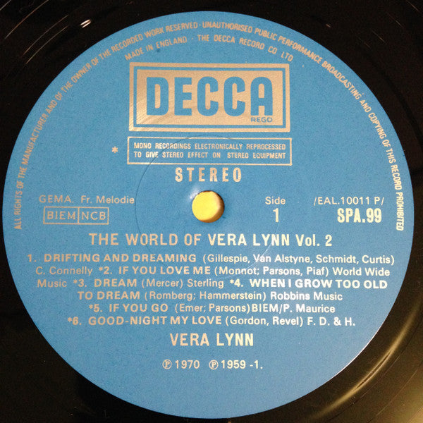 Vera Lynn : The World Of Vera Lynn Vol. 2 (LP, Comp)