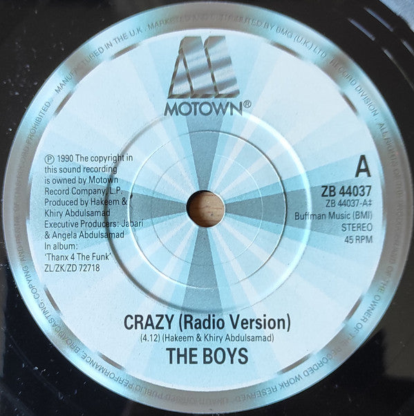 The Boys : Crazy (7", Ltd, RE, Pos)