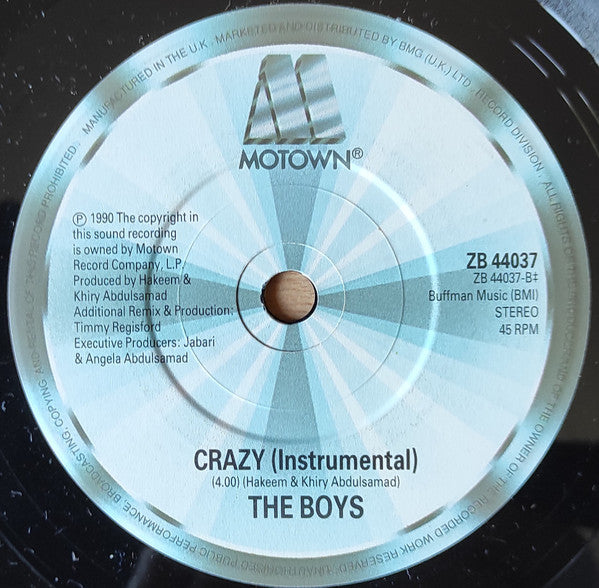 The Boys : Crazy (7", Ltd, RE, Pos)