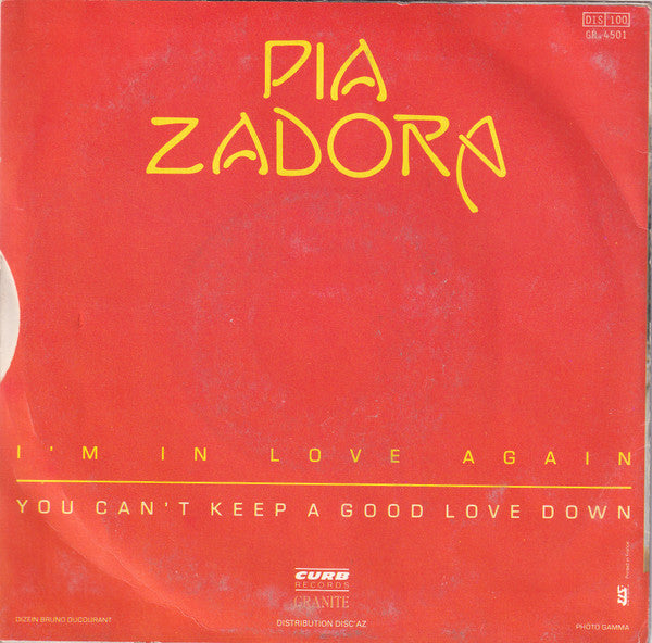 Pia Zadora : I'm In Love Again (7", Single)