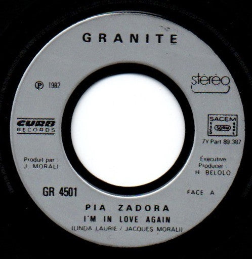 Pia Zadora : I'm In Love Again (7", Single)