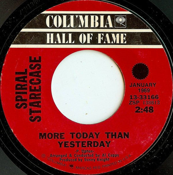 Spiral Starecase : More Today Than Yesterday / No One For Me To Turn To (7", RE, Styrene, Pit)