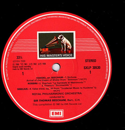 Sir Thomas Beecham : Beecham Favourites (LP, Comp)
