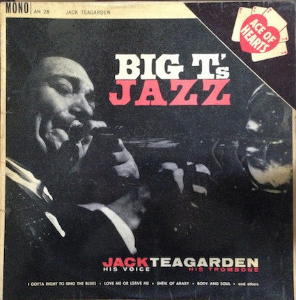 Jack Teagarden : Big T's Jazz (LP, Album, Mono)