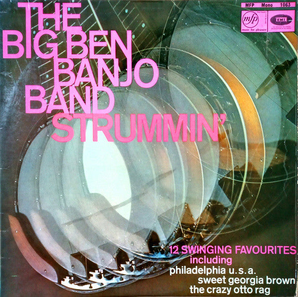 The Big Ben Banjo Band : Strummin' (LP, Album, Mono, RE, Red)