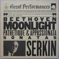 Ludwig van Beethoven : Rudolf Serkin : Moonlight Pathetique & Appassionata Sonatas (LP, RE, RM)
