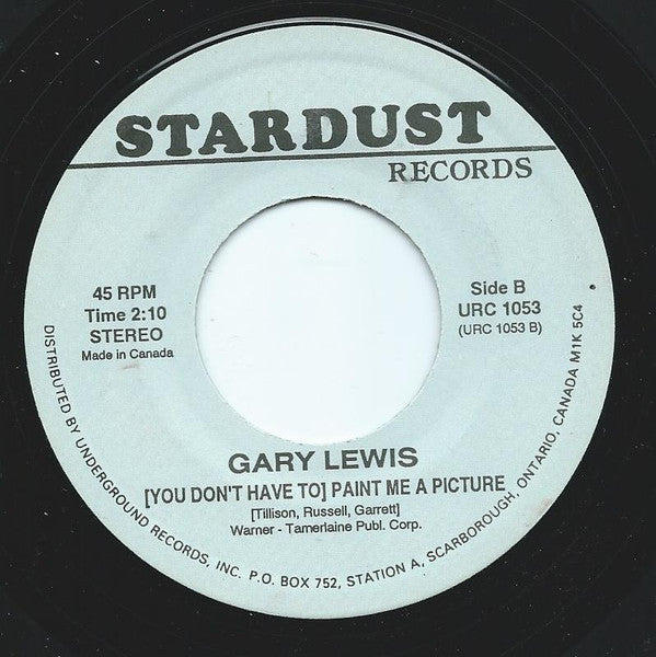 Gary Lewis : Count Me In  (7", Single)