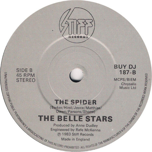 The Belle Stars : The Entertainer (7", Single, Promo)