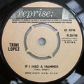 Trini Lopez : If I Had A Hammer (7", Single)