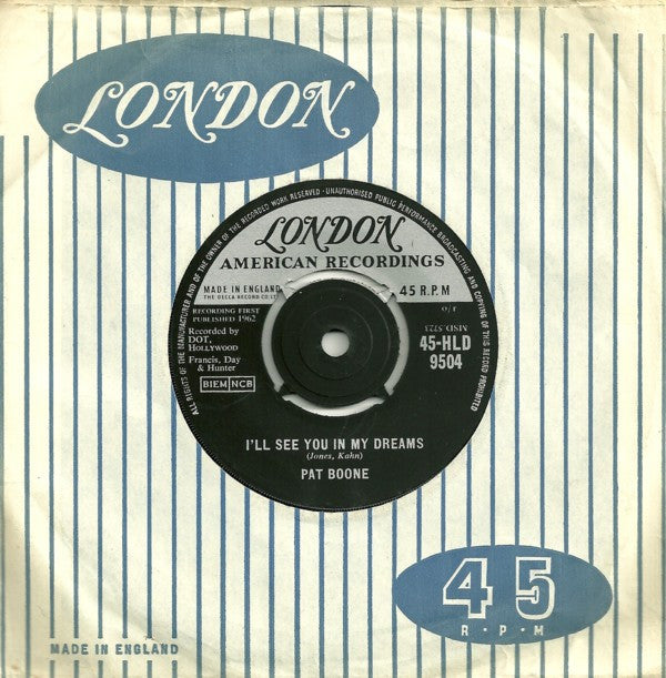 Pat Boone : I'll See You In My Dreams (7", Single)