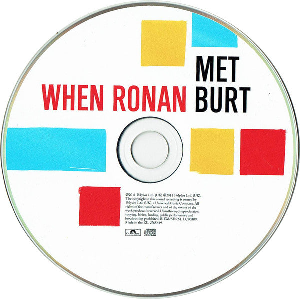 Ronan Keating & Burt Bacharach : When Ronan Met Burt (CD, Album)