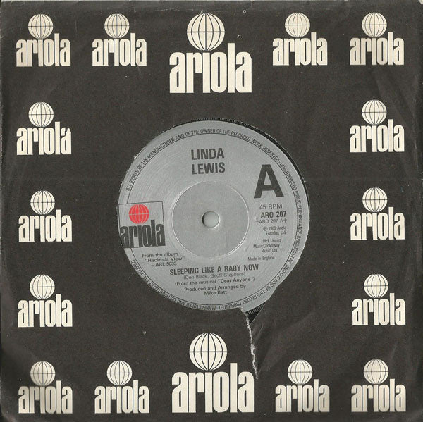 Linda Lewis : Sleeping Like A Baby Now (7", Single)