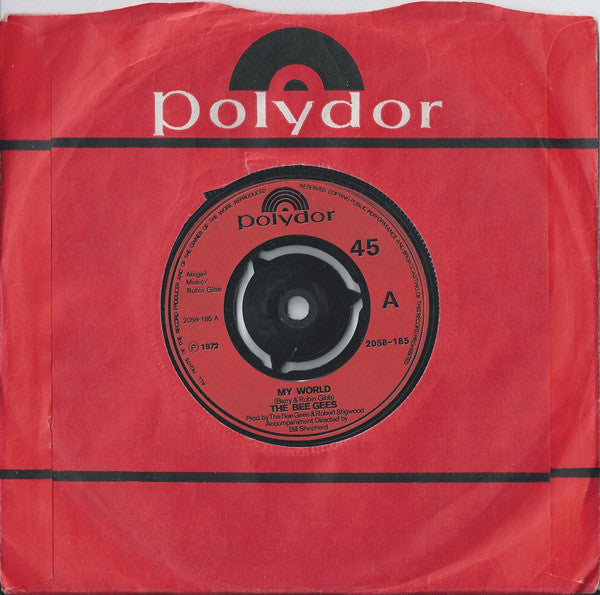 The Bee Gees* : My World (7", Single, Red)