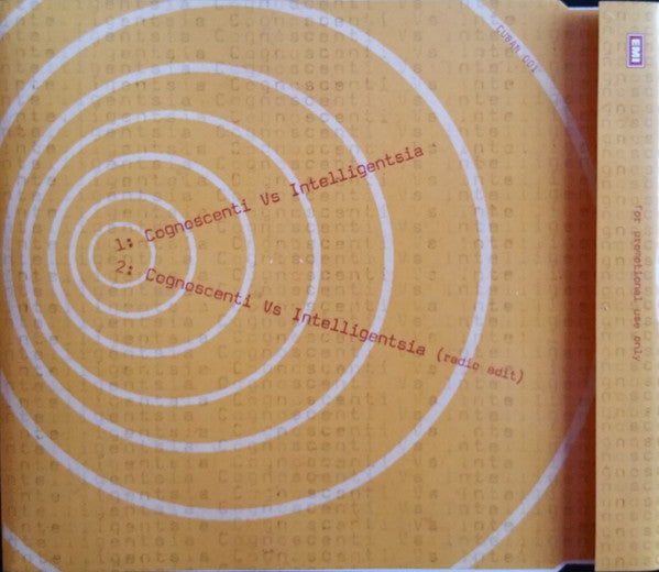 Cuban Boys : Cognoscenti Vs Intelligentsia (CD, Single, Promo)