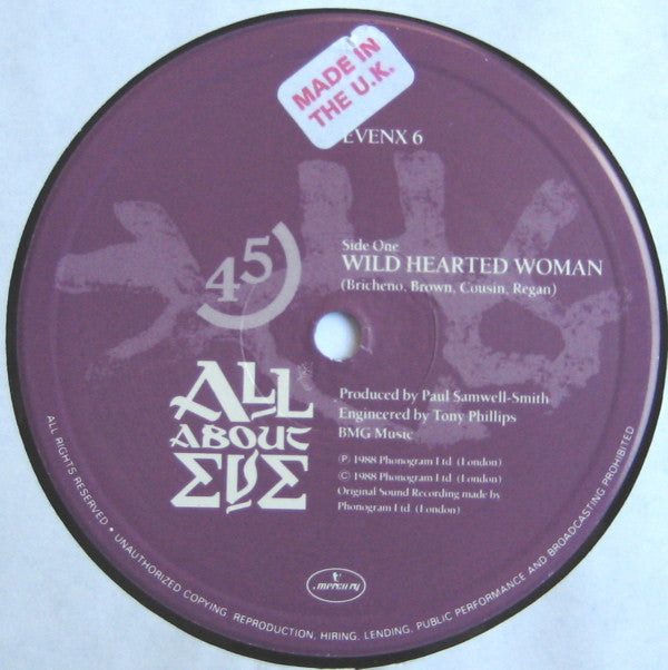 All About Eve : Wild Hearted Woman (12", Single)