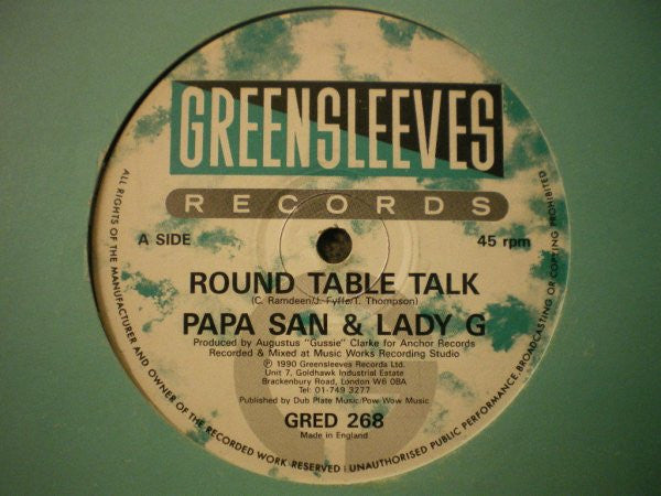 Papa San & Lady G : Round Table Talk (12")