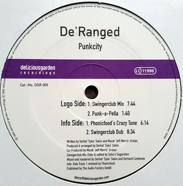 De'Ranged : Punkcity (12")
