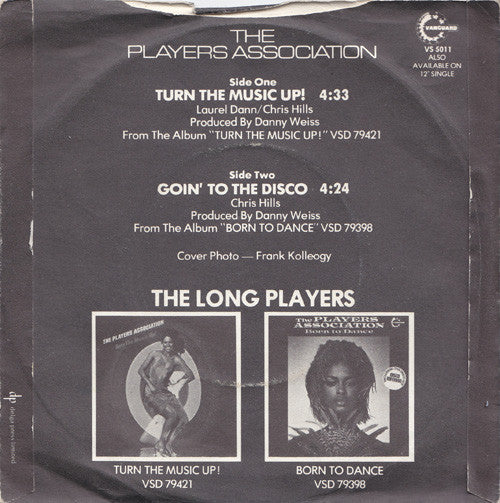 The Players Association : Turn The Music Up! (7", Single, Sol)