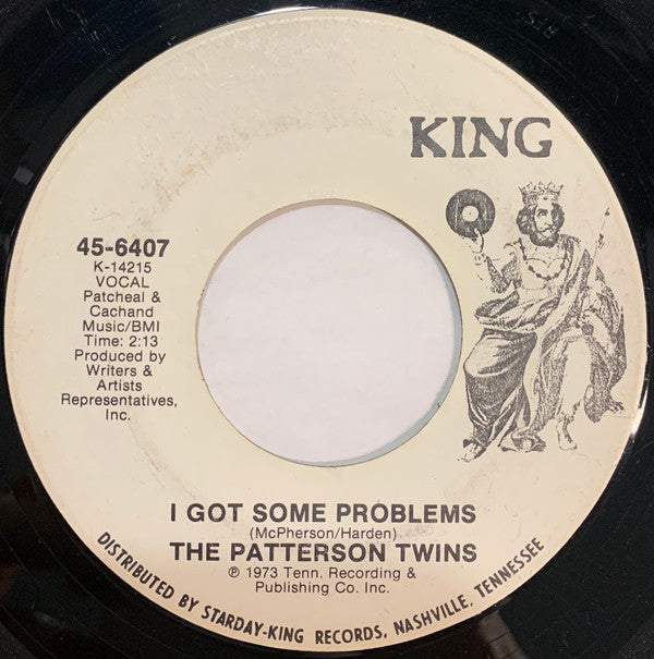 Patterson Twins : If Ever I Got You Back / I Got Some Problems (7", Whi)