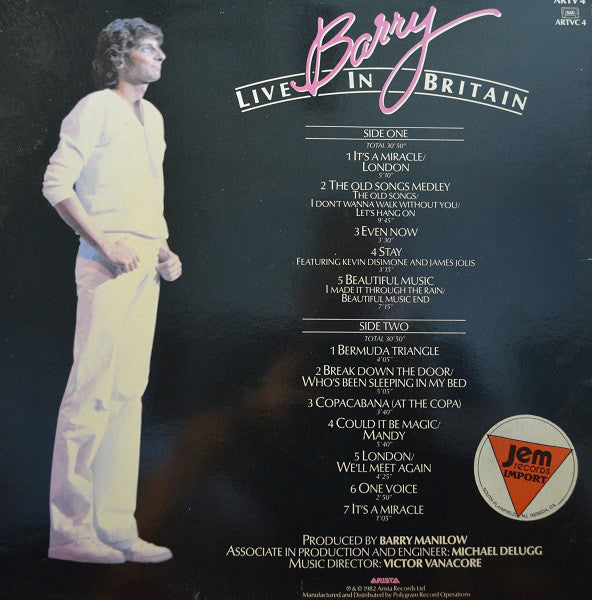 Barry Manilow : Barry Live In Britain (LP, Album)