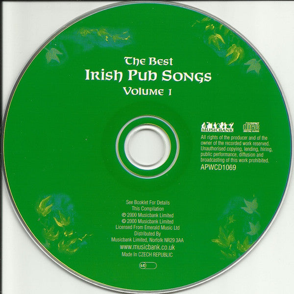 Various : The Best Irish Pub Songs - Volume 1 (CD, Comp)