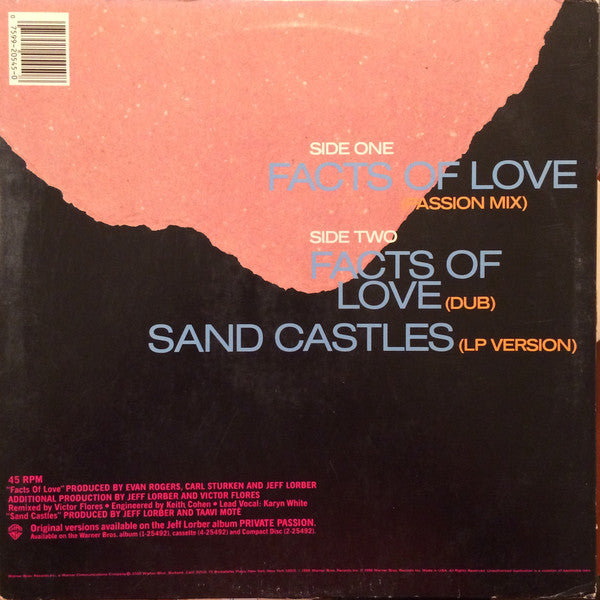 Jeff Lorber Featuring Karyn White : Facts Of Love (12", Spe)