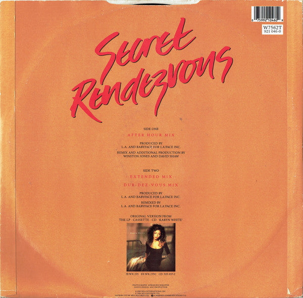 Karyn White : Secret Rendezvous (12")