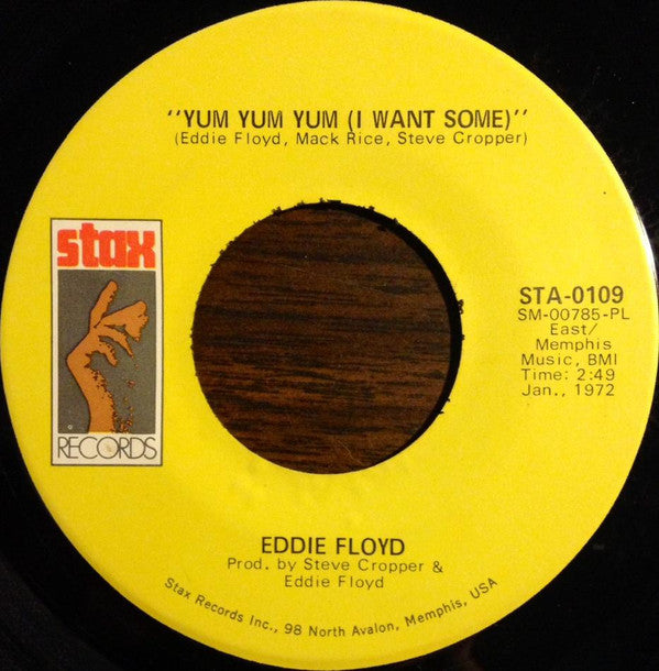 Eddie Floyd : Yum Yum Yum (I Want Some) / Tears Of Joy (7", Single, PL)