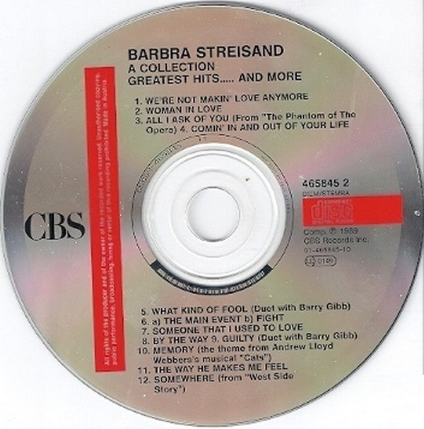 Barbra Streisand : A Collection Greatest Hits...And More (CD, Comp)