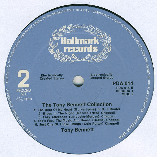 Tony Bennett : The Tony Bennett Collection (2xLP, Comp, RM)