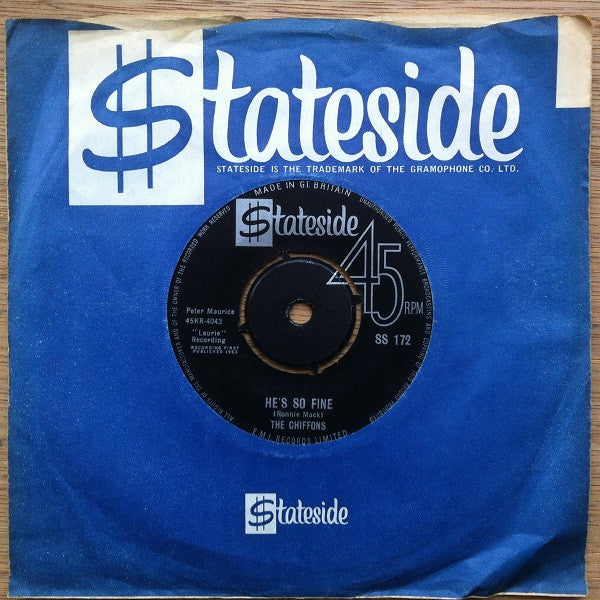 The Chiffons : He's So Fine  (7", Single, Mono)