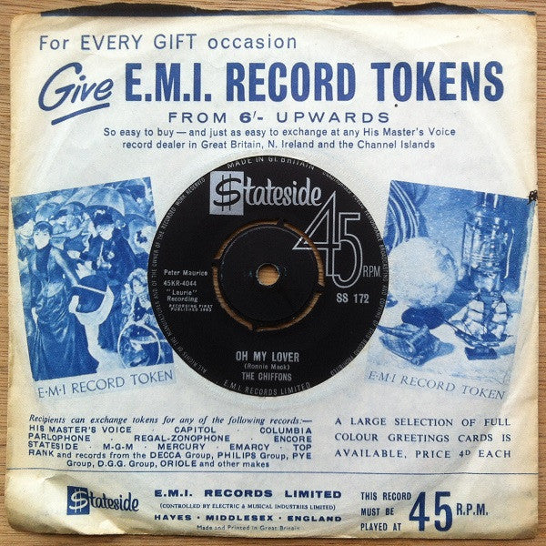 The Chiffons : He's So Fine  (7", Single, Mono)
