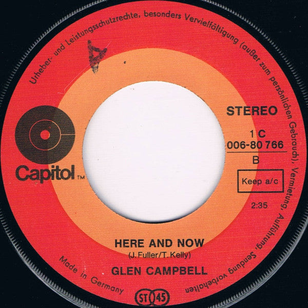 Glen Campbell : Dream Baby (7", Single)