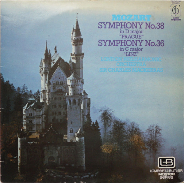 Wolfgang Amadeus Mozart, London Philharmonic Orchestra, Sir Charles Mackerras : Symphony No. 38 In D Major "Prague" / Symphony No. 36 In C Major "Linz"  (LP, Album, RE)