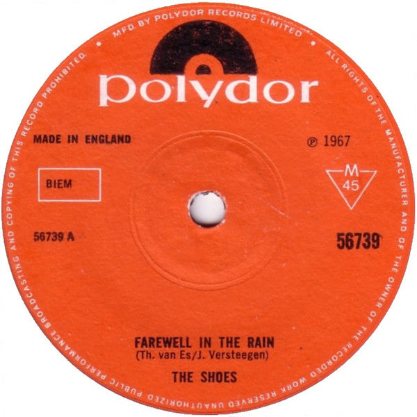 The Shoes : Farewell In The Rain (7", Single)