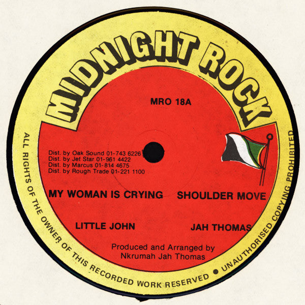 Little John, Jah Thomas : My Woman Is Crying (12")