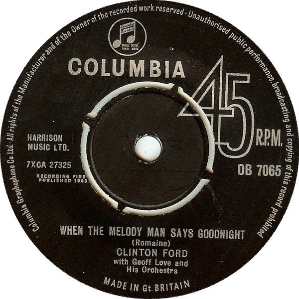 Clinton Ford With Geoff Love & His Orchestra : A Beggar In Love (7", Single)