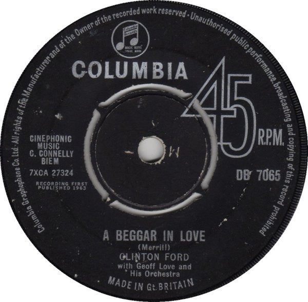 Clinton Ford With Geoff Love & His Orchestra : A Beggar In Love (7", Single)