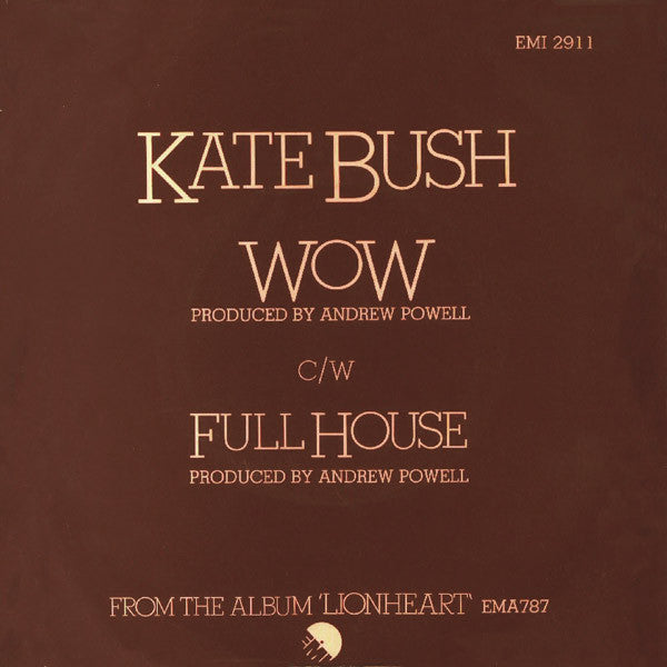 Kate Bush : Wow (7", Single)