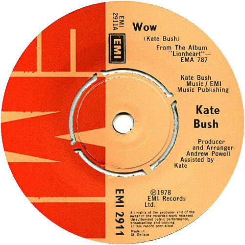 Kate Bush : Wow (7", Single)