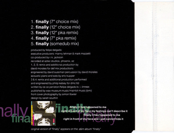 Ce Ce Peniston : Finally (CD, Single, 2nd)