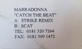 Marradonna : Catch The Beat (10")