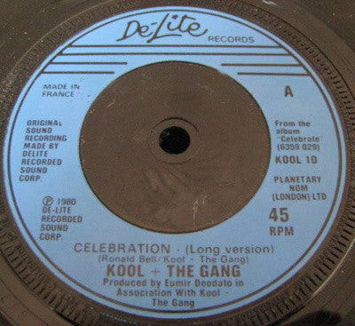 Kool + The Gang* : Celebration (Long Version) / Morning Star (7", Single)