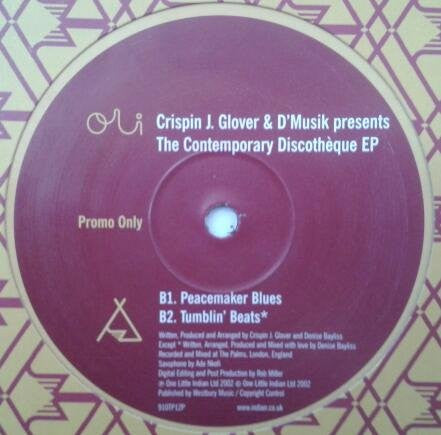 Crispin J. Glover And D'Musik : The Contemporary Discothèque EP (12", EP, Promo)
