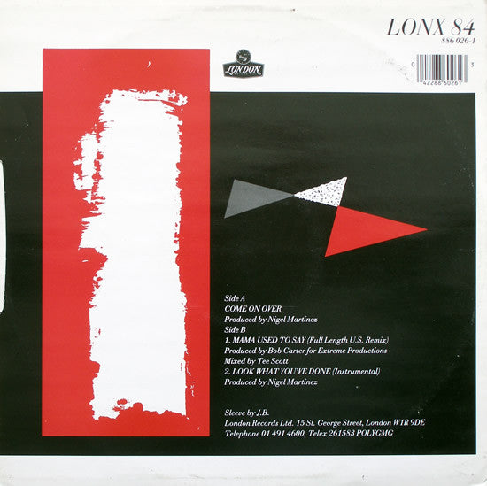 Junior (2) : Come On Over (12")