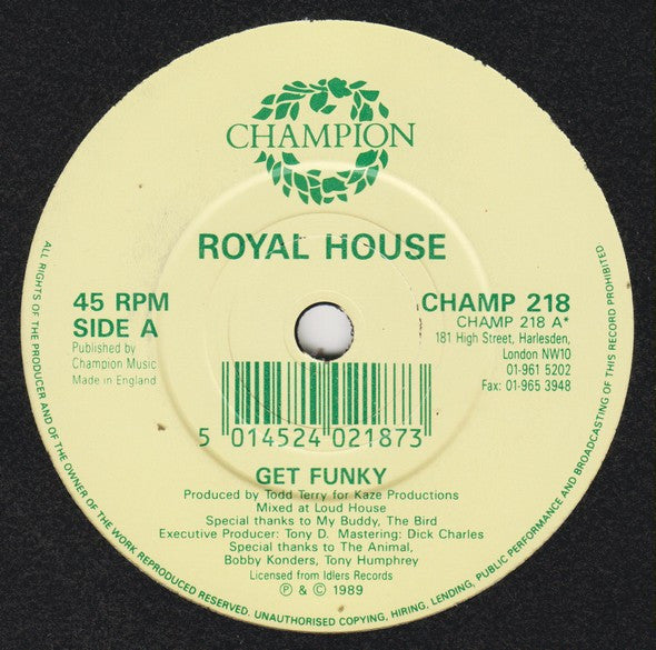 Royal House : Get Funky (7")
