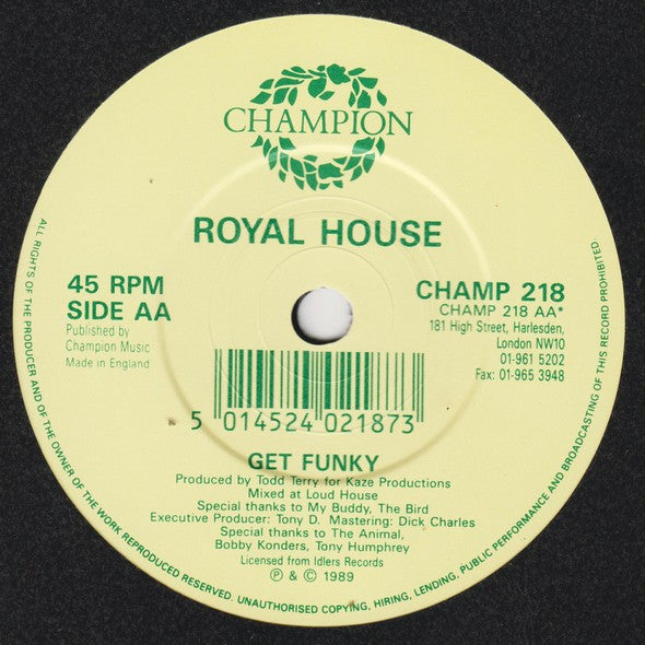 Royal House : Get Funky (7")